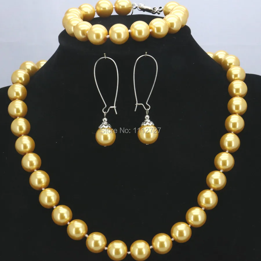 Блестящие рождественские подарки для женщин и девочек 10 мм желтые круглые