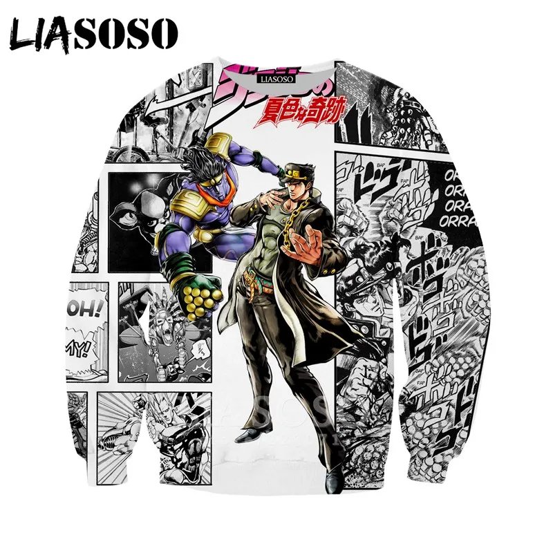 21 LIASOSO для Для мужчин Для женщин Леоне abbacchio толстовки 3D принт аниме JoJo невероятное приключение Толстовка пуловер с длинными рукавами и B051-07 - Цвет: 21