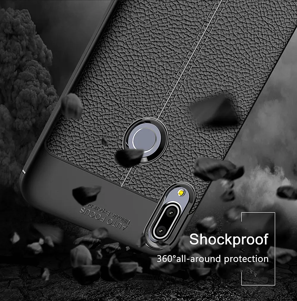 Чехол для телефона s для Asus Zenfone Max Pro M2 ZB631KL, мягкая кожа, текстура, полная защита, чехол на Max Pro M 2 ZB633KL Coque