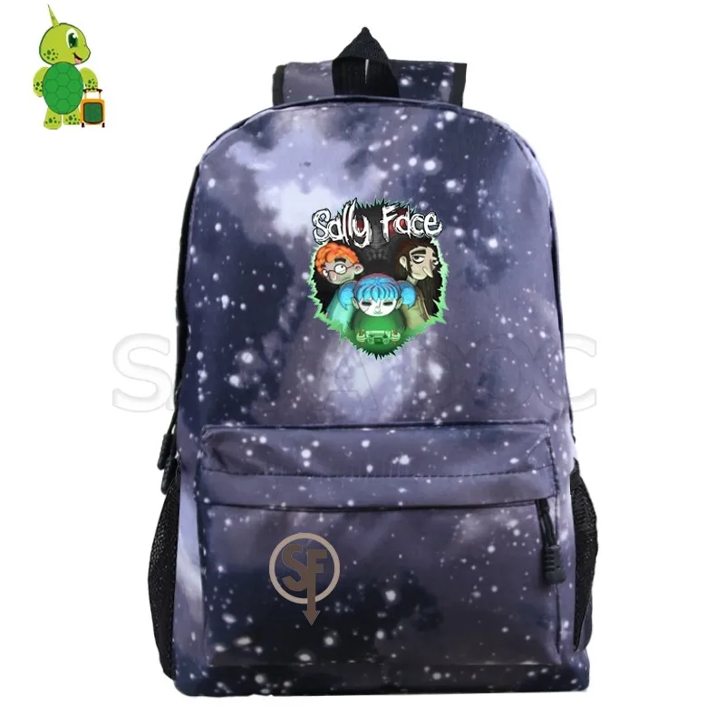 11 Sally Face Mochila рюкзак с рисунком галактики пространства для подростков, школьные сумки для женщин и мужчин, рюкзак для ноутбука, рюкзак для путешествий, детские сумки для книг - Цвет: 11