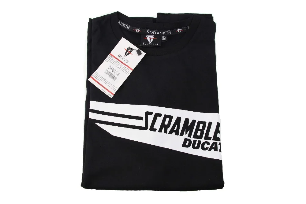 FOR 2016 KODASKIN Motorcycle Style T shirt Men Summer Mens Fashion Casual Short Sleeve O-neck Tee SCRAMBLER Italy (BLACK) | Автомобили и