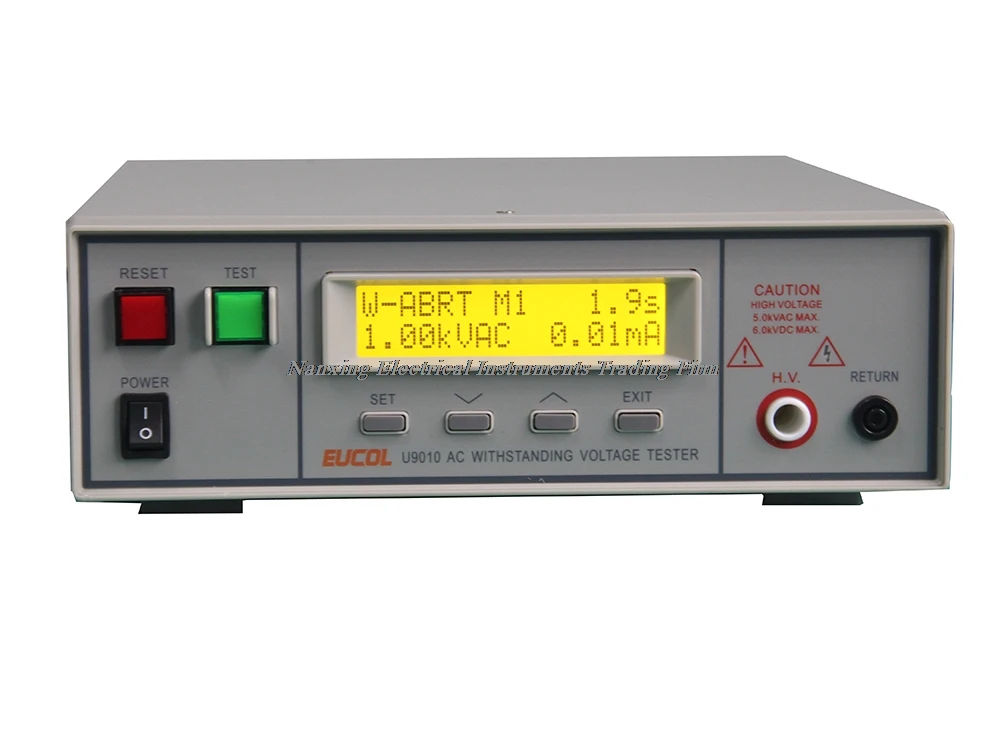

Fast arrival U9011 Programmable AC DC Withstand Voltage Tester AC0-5KV DC0-6KV