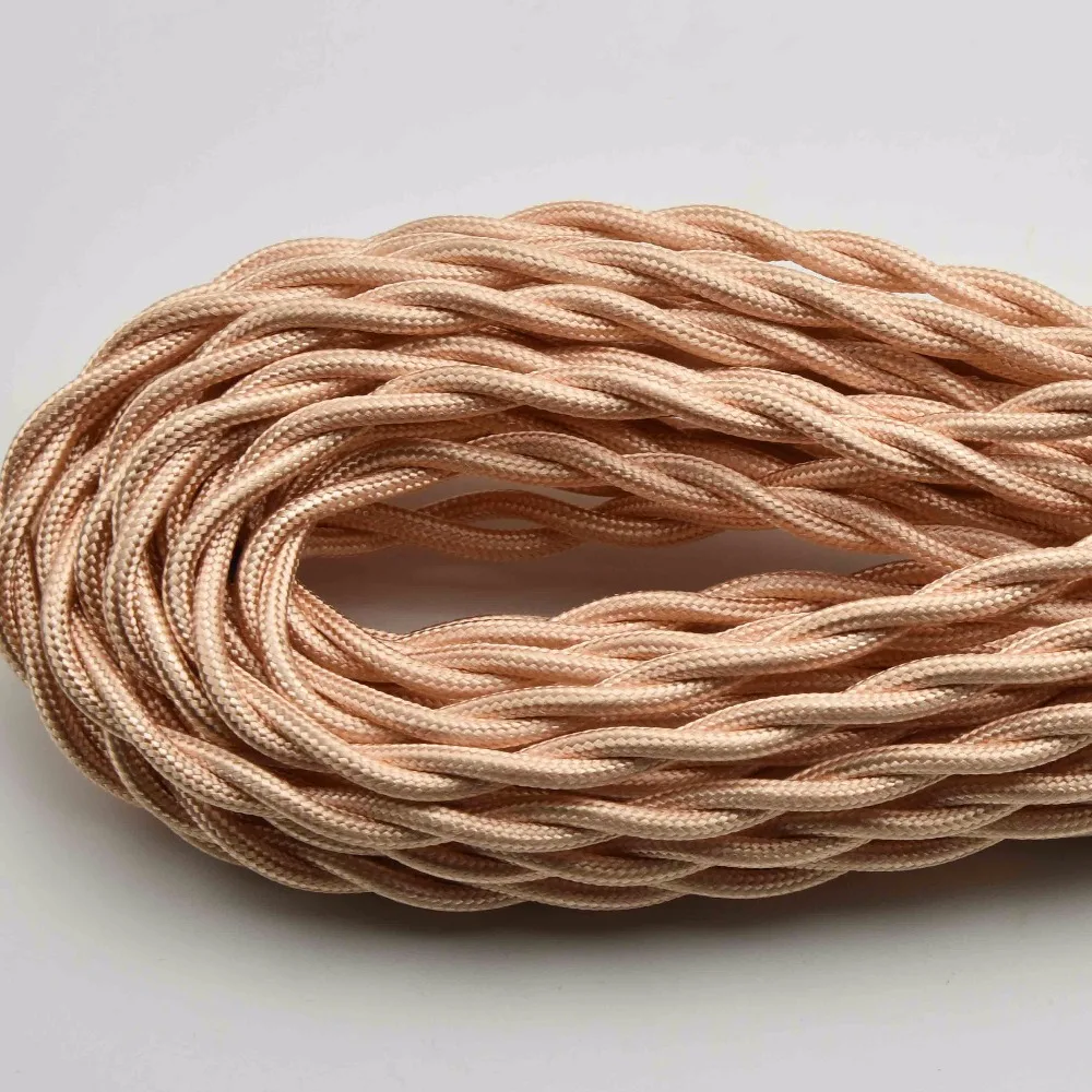 Винтажный витой провод для лампы Эдисона 2 Х0 75 мм2 витая проволока в стиле ретро