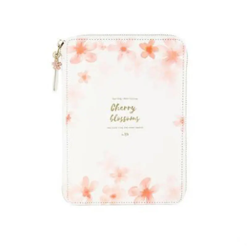 

Yiwi Cherry blossoms 155x220mm Zip Bag Planner Pink Girl Hobo Notebook Stationery Office