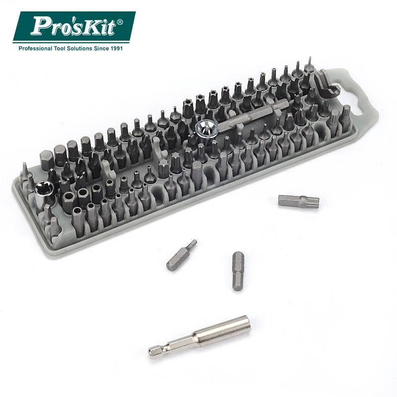 Pro'sKit 100 шт. Ассорти бит питания набор отверток Все в одном Сменные биты для