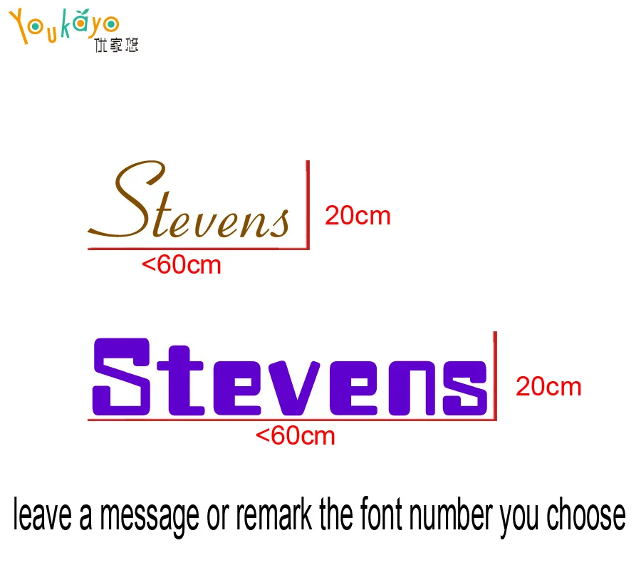 21 шрифт выберите домашний Декор персонализированные/пользовательское имя