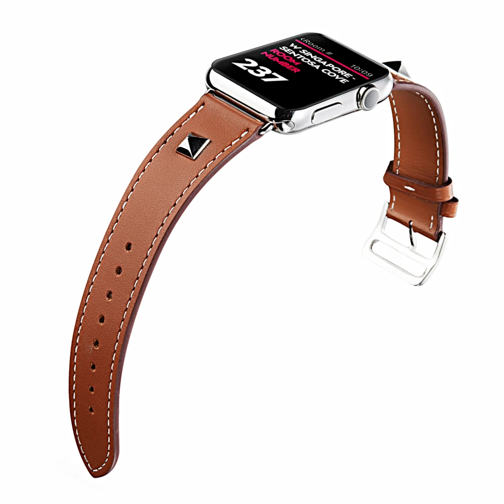 Aivtalk верхней часовой бренд аксессуары кожаный ремешок для Apple Watch группа 42 мм и