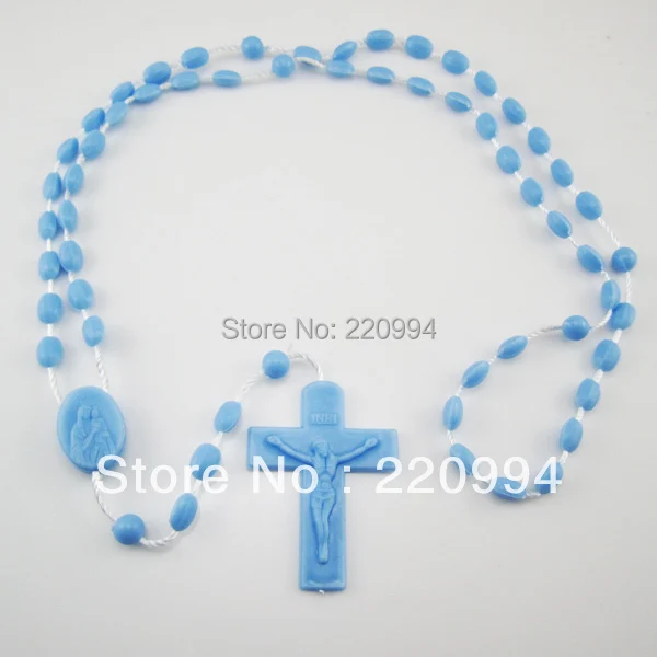 Светло-голубой нейлон Пластиковые Четки | Украшения и аксессуары