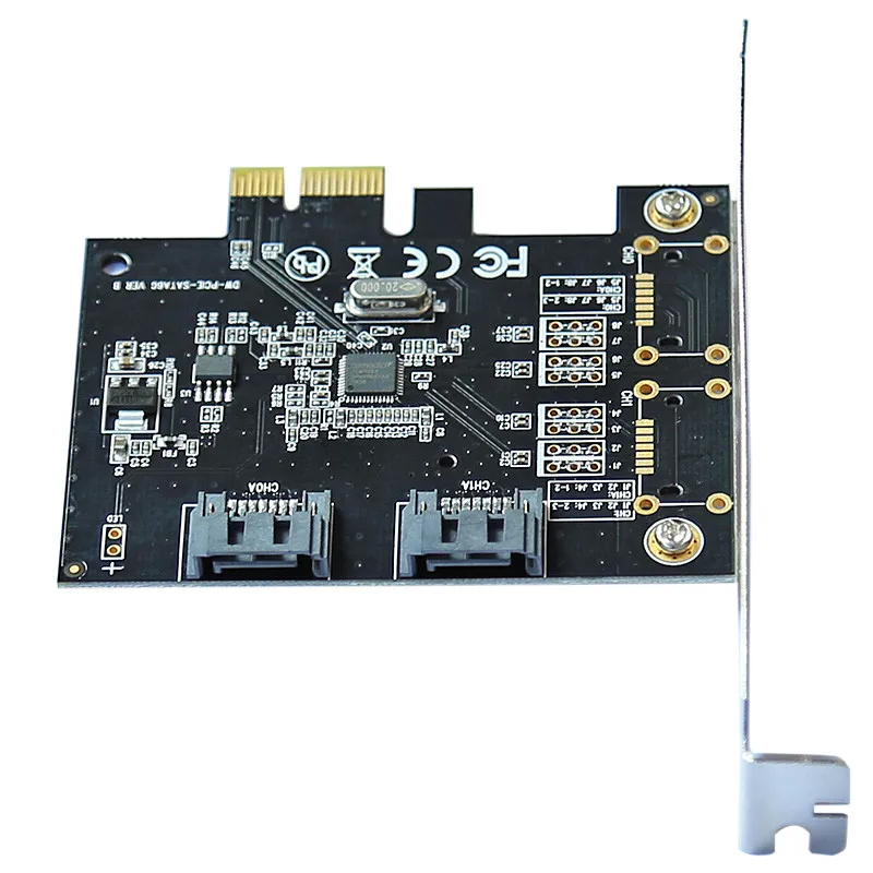 Плата расширения PCI express PCIE pci-e на 2 порта SATA 3 0 6 Гбит/с | Компьютеры и офис