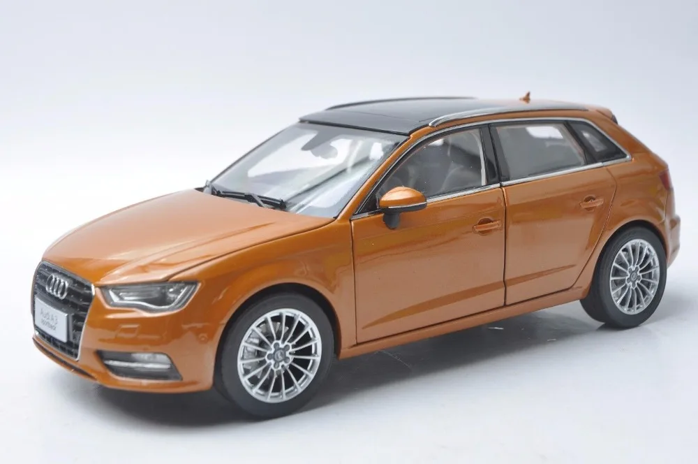 1:18 Модель литья под давлением для Audi A3 Sportback оранжевый внедорожник игрушечный
