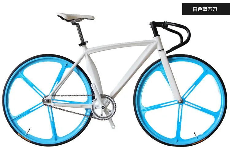 x-передний бренд Scimitar muscle fixie велосипед с фиксированной передачей 52 см DIY пять режущих колес скоростной Дорожный Велосипед fixie bicicleta