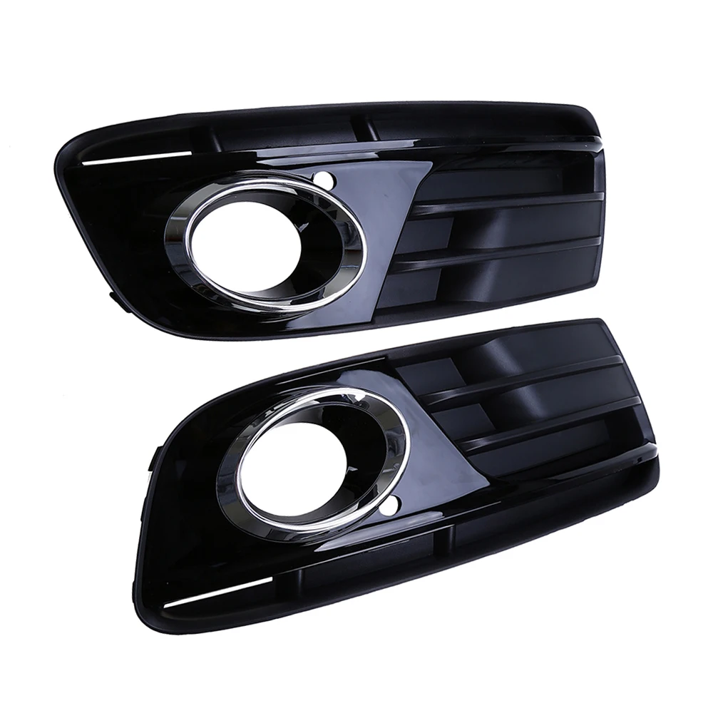 Fit For Audi Q5 8R0 13-15 Front Bumper Lower Side Fog Light Grill Set