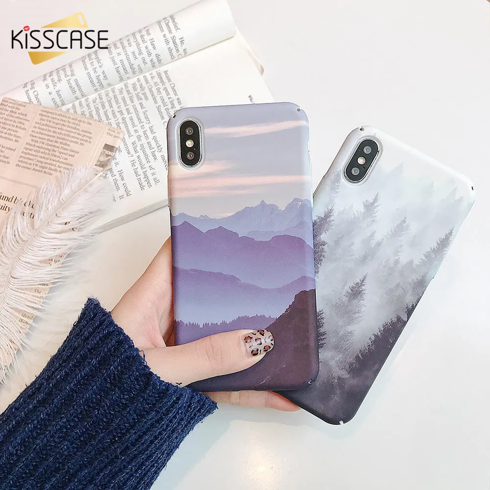KISSCASE Landscape Forest Phone Case For Apple New iPhone 11 2019 Full Fitted XR XS Max X 6s 6 7 8 Plus Funda |