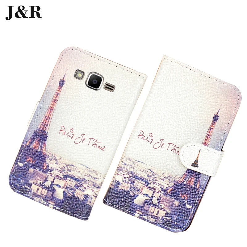 Бумажник PU Leather Case For Samsung Galaxy J2 Prime Держатель Флип Карты Стенд Телефон Сумка
