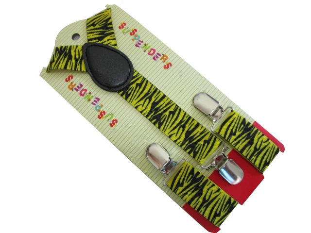 Подтяжки с принтом животных для мальчиков и девочек белые синие желтые зеленые 2 5