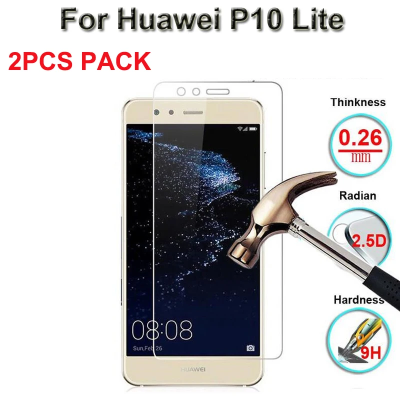 9H закаленное стекло для huawei P10 Lite WAS LX1 LX1A P10lite LX2 LX3 LX2J Защитная пленка экрана|glass for