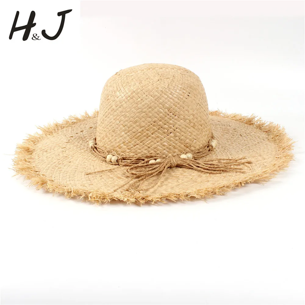 Летняя женская пляжная шляпа из рафии с широкими полями 2019 11 см для королевы