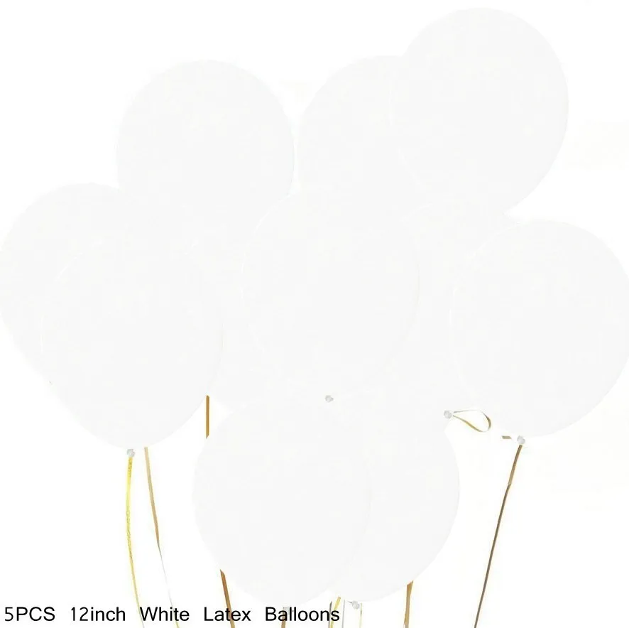 12inch White-5pcs Милые красные и белые воздушные шары, надувные шары в виде красного сердца, воздушные шары, шары для вечеринки, декор для дня рождения, свадьбы, товары для вечеринок - Цвет: 12inch White-5pcs