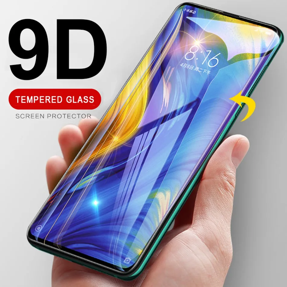 9D закаленное защитное стекло для Oneplus 6 T Защитное 6T Flim полное на One Plus | Мобильные