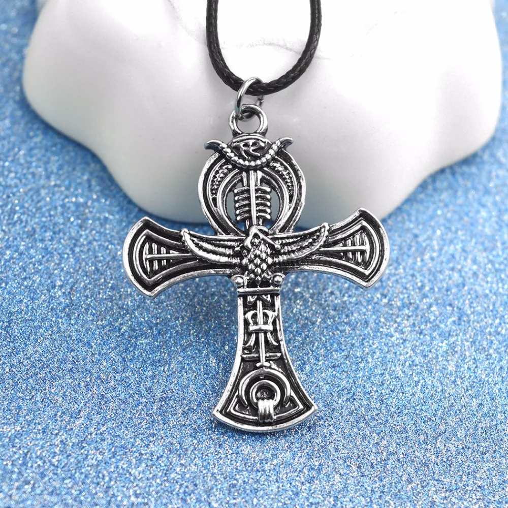 Kinitial 1 шт. египетская подвеска в виде Креста для ожерелья мужской чокер