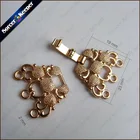 Винтажные золотые застежки для ювелирных изделий, 5 шт., филигранные металлические, медные, жемчужные бусины для ожерелья