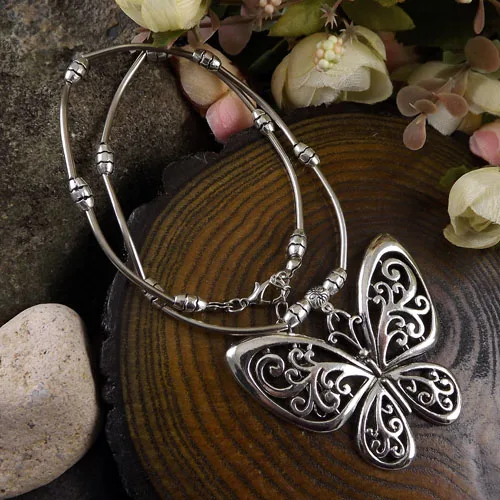 Новое популярное ювелирное изделие с тибетской бабочкой ожерелье покрытием из