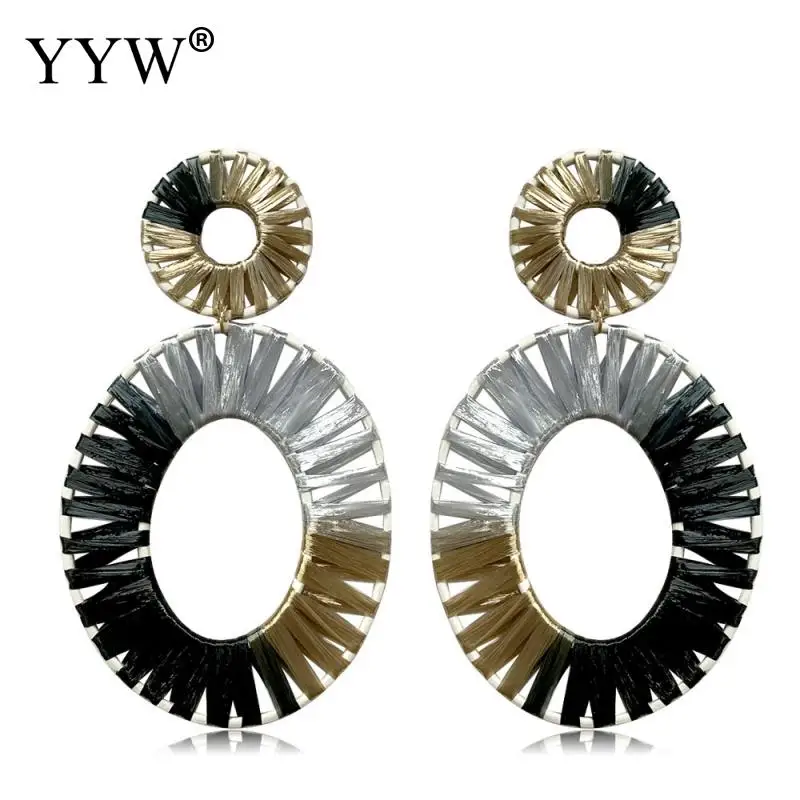 YYW Pendientes Mujer новые богемные серьги-подвески ручной работы для женщин разноцветные