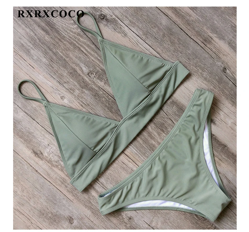 RXRXCOCO, брендовый комплект бикини,, Мягкий купальник, женский, пуш-ап, бикини, сексуальный купальник, женский, низкая талия, купальник, пляжная одежда