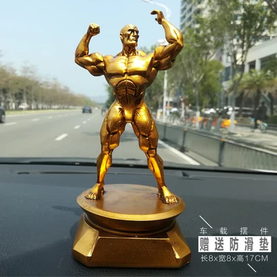 Фитнес-трофей Ручной фитнес-мышечный гантель скульптура Hercules украшение салона