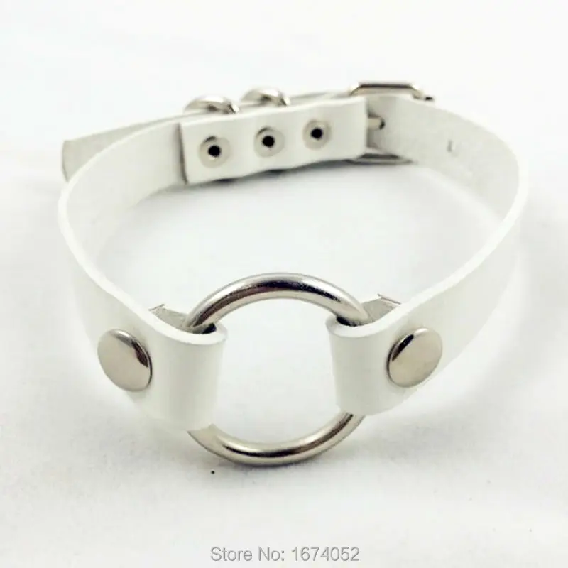 Модные женские кожаные чокер с круглым вырезом ручной работы в стиле Харадзюку