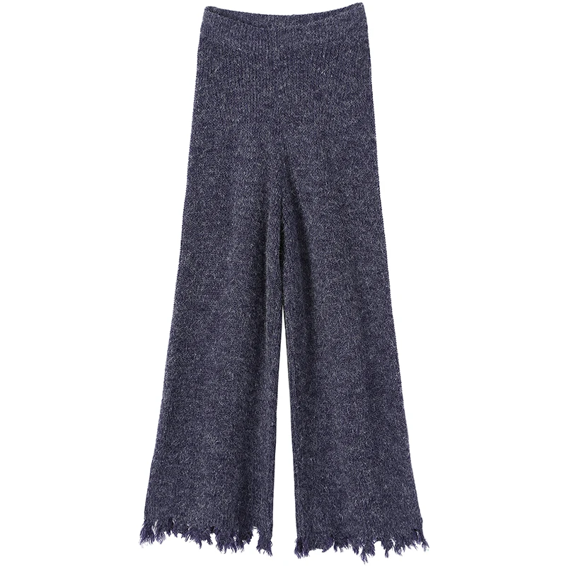 ELFSACK осень новинка модные женские брюки повседневные трикотажные с эластичной