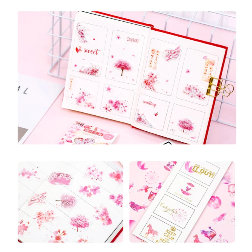 40 шт./лот красочные элегантные шикарные бумажные наклейки подарок DIY Kawaii Скрапбукинг липкие пули журнал наклейки для дневника стикер