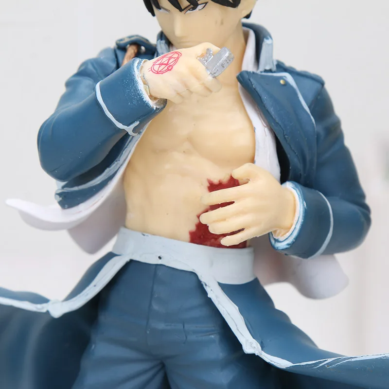 18 см цельнометаллическая экшн фигурка Alchemist Roy Mustang из ПВХ Коллекционная модель