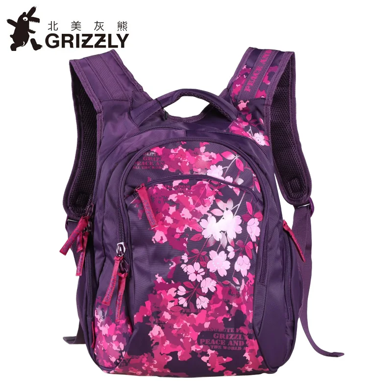 GRIZZLY новые школьные сумки высокого качества нейлон Рюкзаки для детей мультфильм