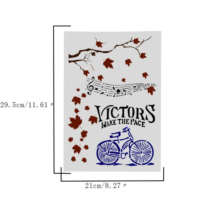 DIY картина искусство Трафарет Шаблон для настенная живопись штампованная