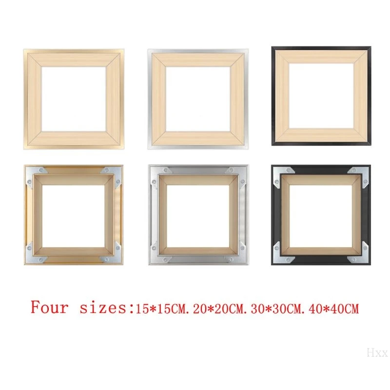 DIY деревянная квадратная фоторамка для масляных алмазных картин картины на стену несколько размеров домашний декор