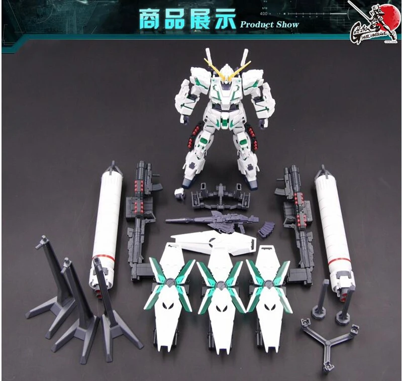Bandai Gundam модель HGUC 1/144 Единорог вооруженных полным оборудованием Единорог режим уничтожения ПВХ Рисунок малыш куклы игрушки для укладки волос