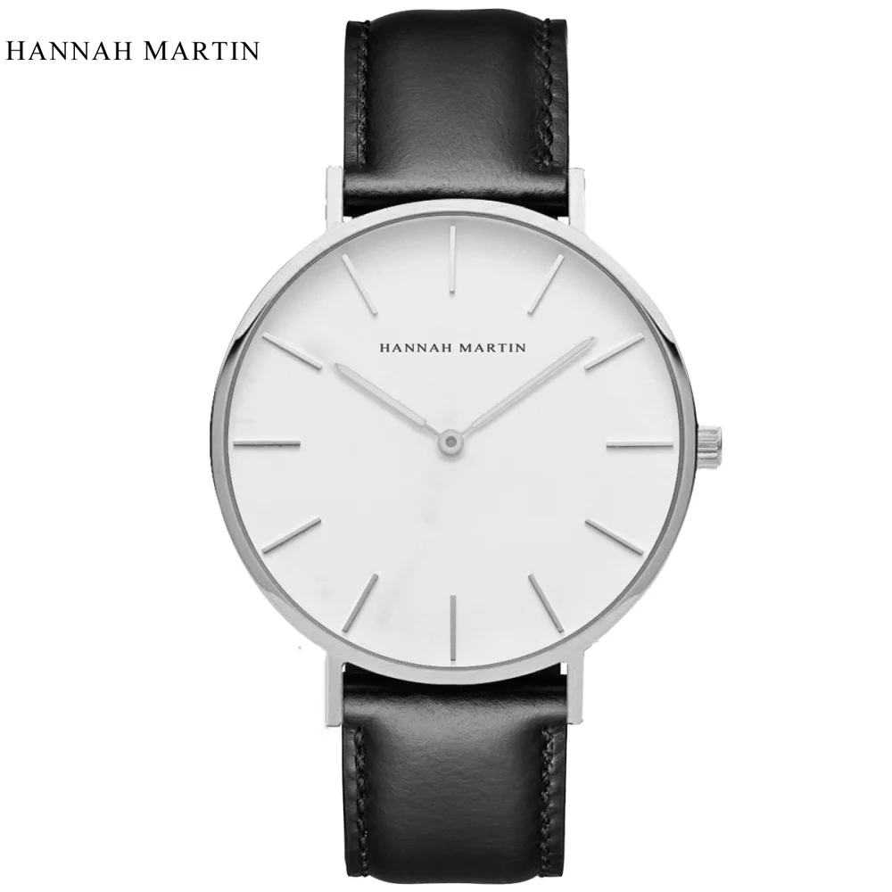 Часы наручные мужские/женские кварцевые с кожаным ремешком и нейлоновым