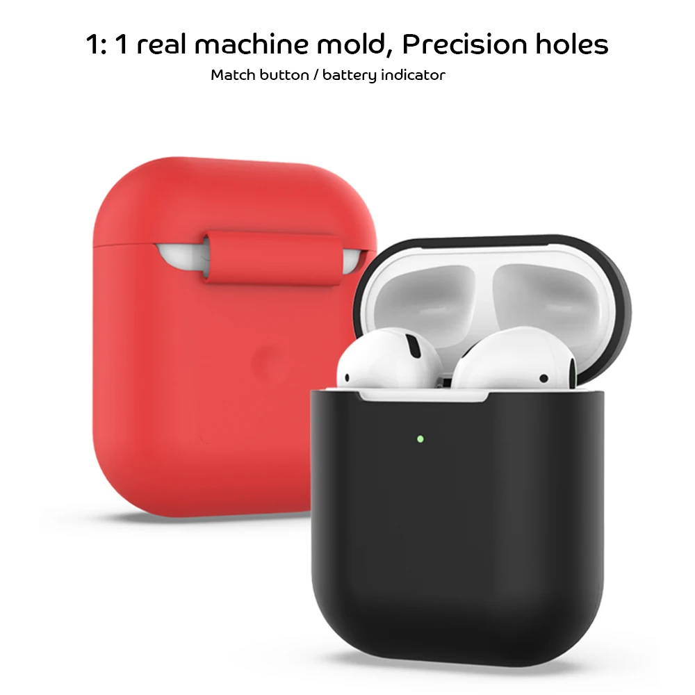 Чехол для наушников Apple AirPods 2 силиконовый чехол беспроводных Bluetooth Air Pods защитный