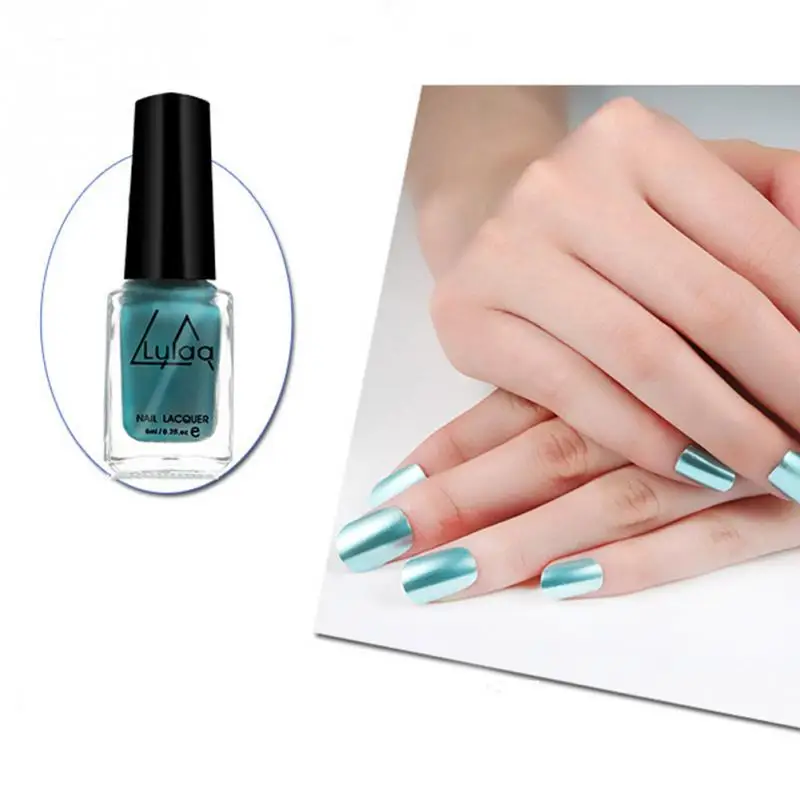 1 шт.. новый тренд эффект зеркальных ногтей арт лак для Soak Off гелевая основа