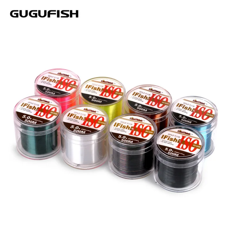 GUGUFISH импортная рыболовная леска 500 м основная нейлоновая нить материал 1LB 30LB|fishing