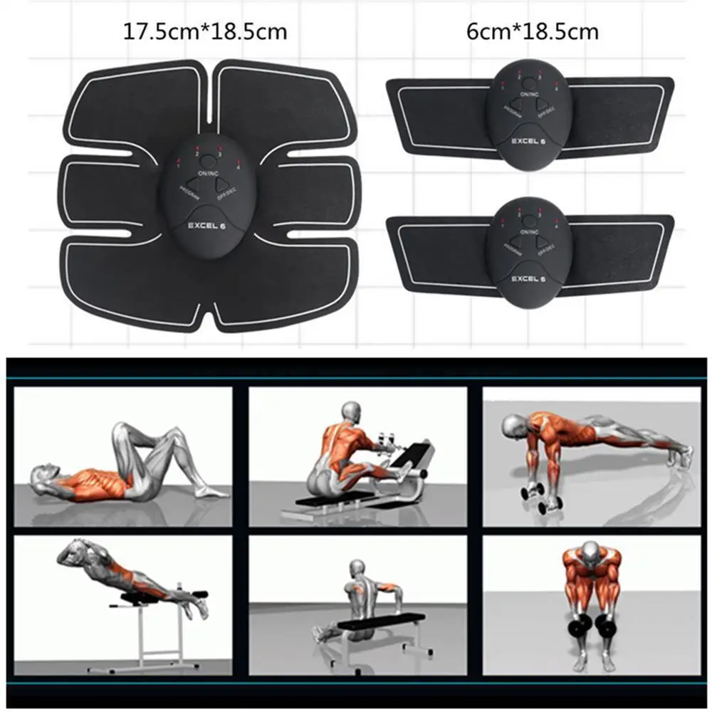 Фитнес-массажный стимулятор Ultimate ABS Simulator EMS тренажер для мышц брюшного пресса AB& Arms