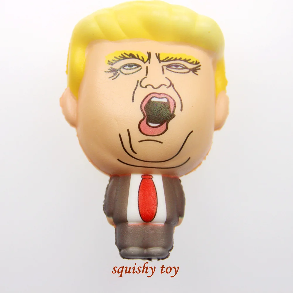 1 шт. мягкое Медленное Поднятие игрушки Дональд Трамп форма PU пена антистресс