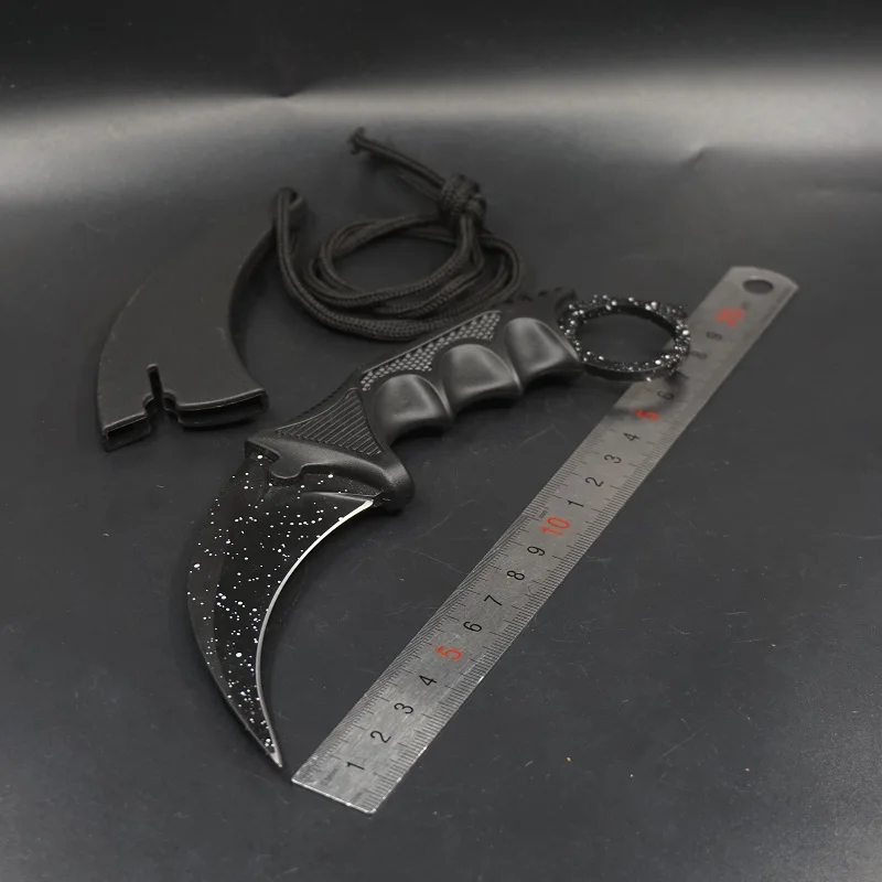 Многоцветный Cs go Karambit нож для походов, походов, охоты, нож с фиксированным лезвием, для выживания, для тренировок, тактические когтевые ножи, для повседневного использования, многофункциональные инструменты - Цвет: Многоцветный