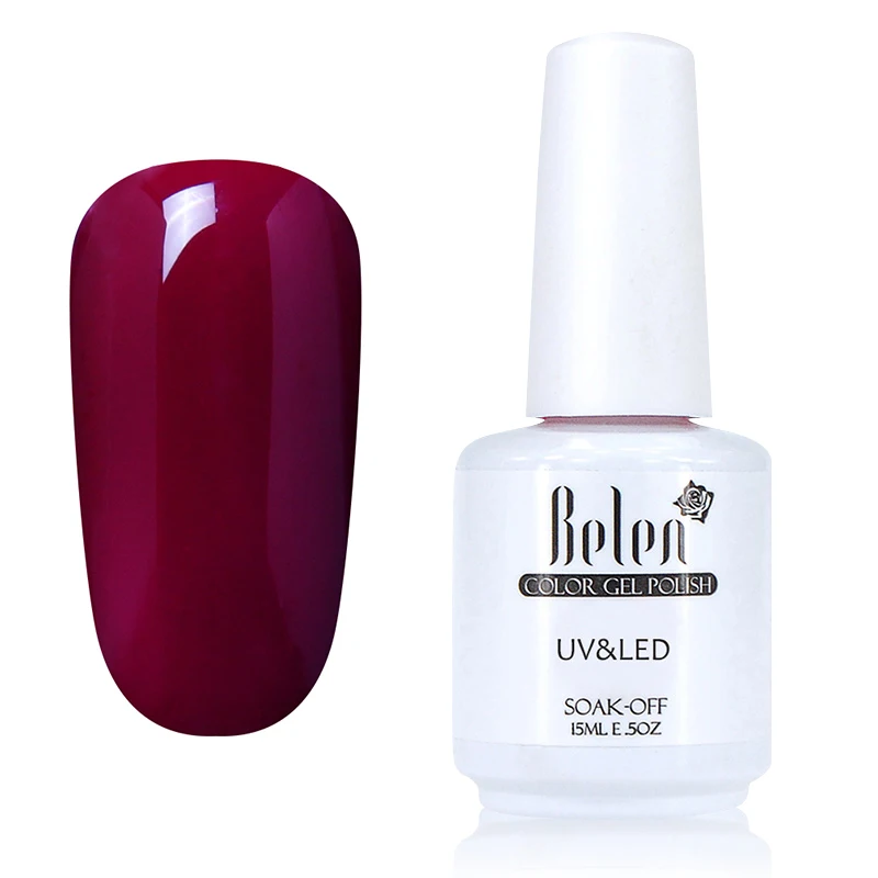 1369 Belen 15ML Gelpolish Semi Permanent Gel Nail Polish 3D Professional Glitter Soak Off UV LED Gel Lacquer Gel Varnish Lak - Цвет: 1369