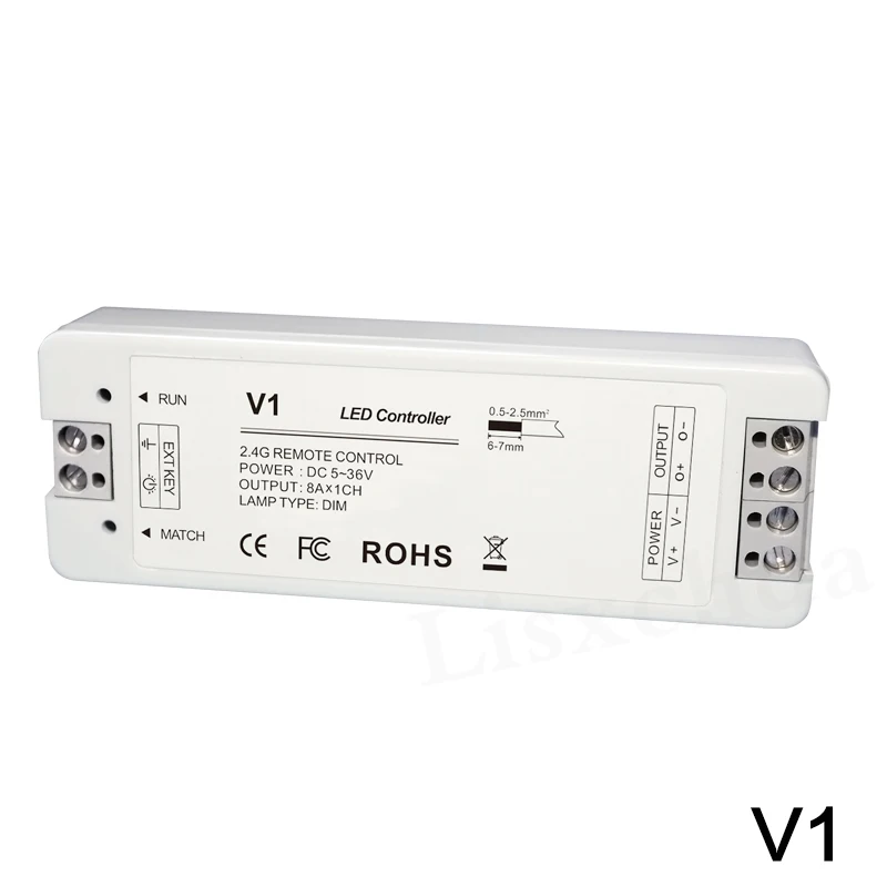 Светодиодный диммер 12V 5V 24V 36V 8A PWM Беспроводной rf 2,4 г 4 зоны светодиодный сенсорный пульт дистанционного управления диммер для одного цвета светодиодный полосы светильник
