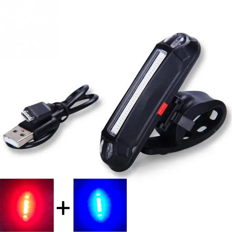 Велосипед задний фонарь USB Перезаряжаемые велосипед хвост сзади ночного Велоспорт безопасности Предупреждение свет ночного езда на велосипеде аксессуары#928