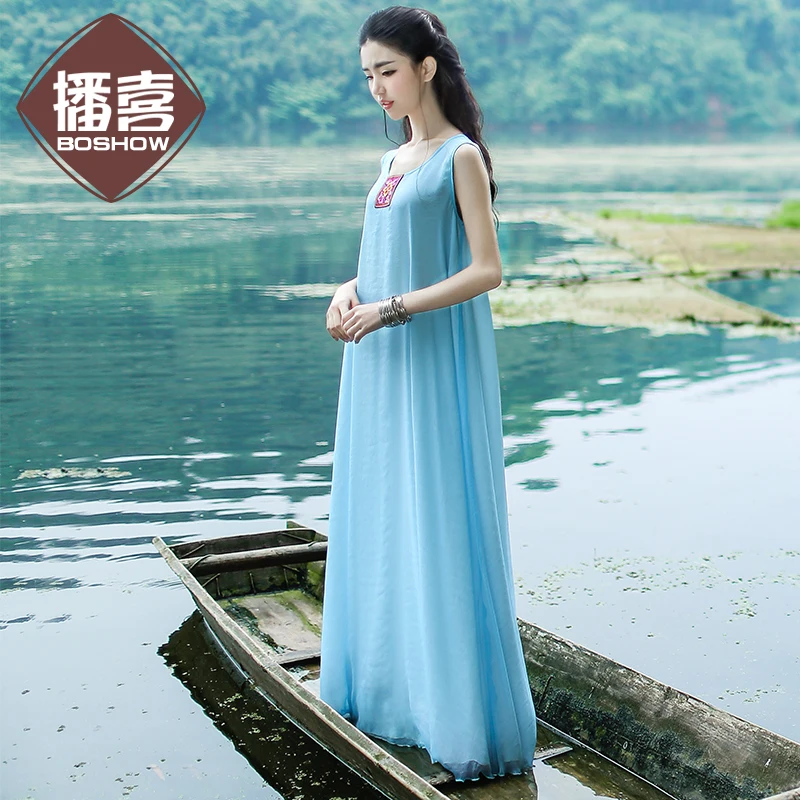Женское платье LYNETTE'S летнее шифоновое цельное|summer women|2016 summerlynette's chinoiserie |