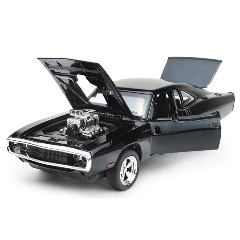 1:32 Dodge Charger литая металлическая автомобиль со светильник подсветкой игрушечный