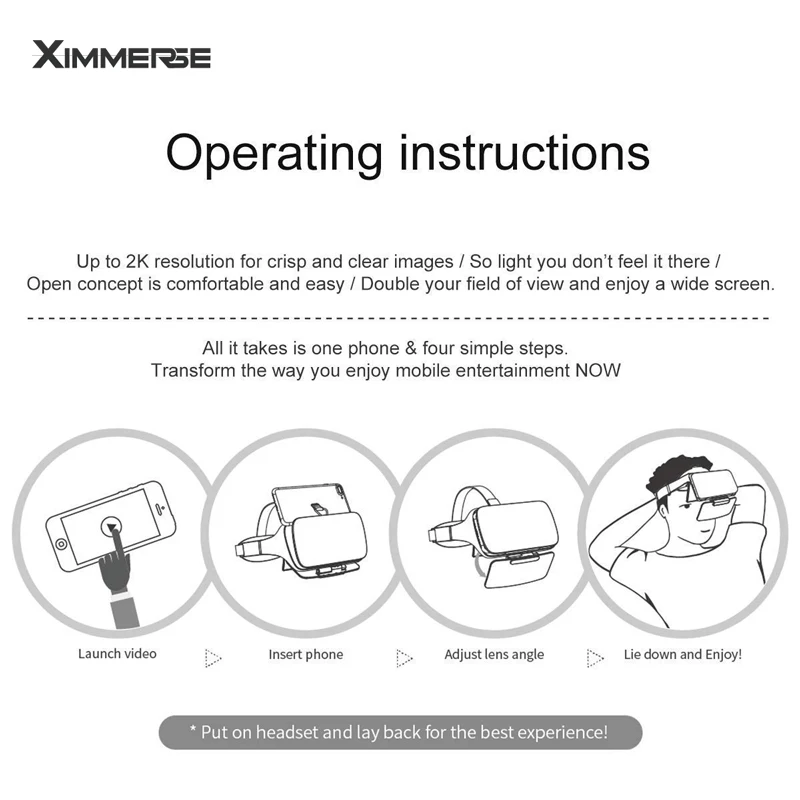 Ximmerse Phone Magnifier Screen 3D Amplifier Smartphone Cell Game Video Universal Holder Stand Lazy Bracket Visor X | Мобильные